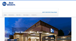 Desktop Screenshot of bestwesternplains.com