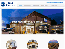 Tablet Screenshot of bestwesternplains.com